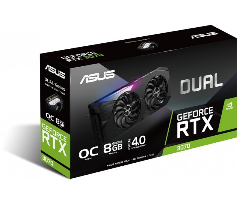 ASUS Dual GeForce RTX 3070 OC,DUAL-RTX3070-O8G,8 GB GDDR6,2x HDMI
